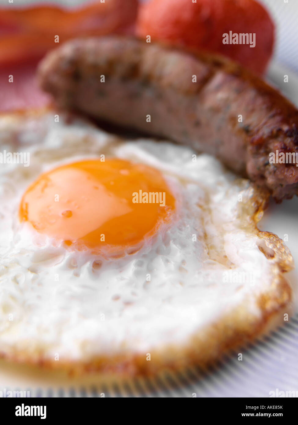 A full cooked English breakfast close up editorial food Stock Photo