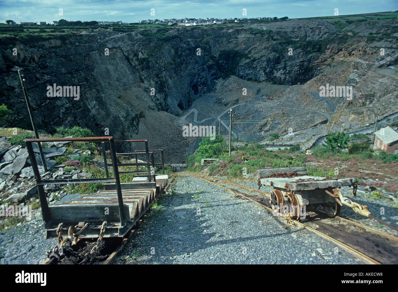Delebole Slate Quarry one of the largest slate quarries in England