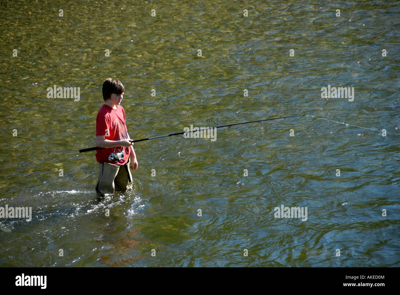 Fishing in Montana Creek Recreation Park near Trapper Creek Alaska AK U S United States Parks