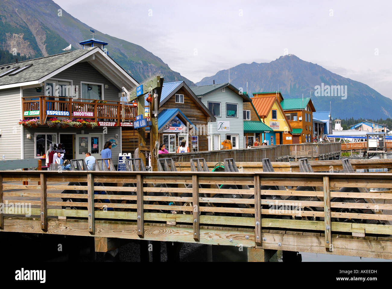 Public Boat Harbor Dock Area in Seward Alaska AK U S United States