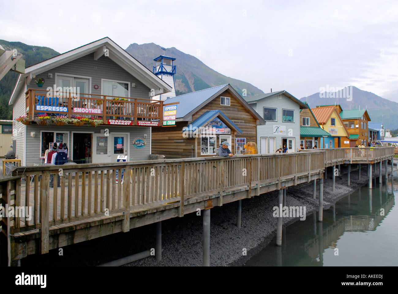 Public Boat Harbor Dock Area in Seward Alaska AK U S United States