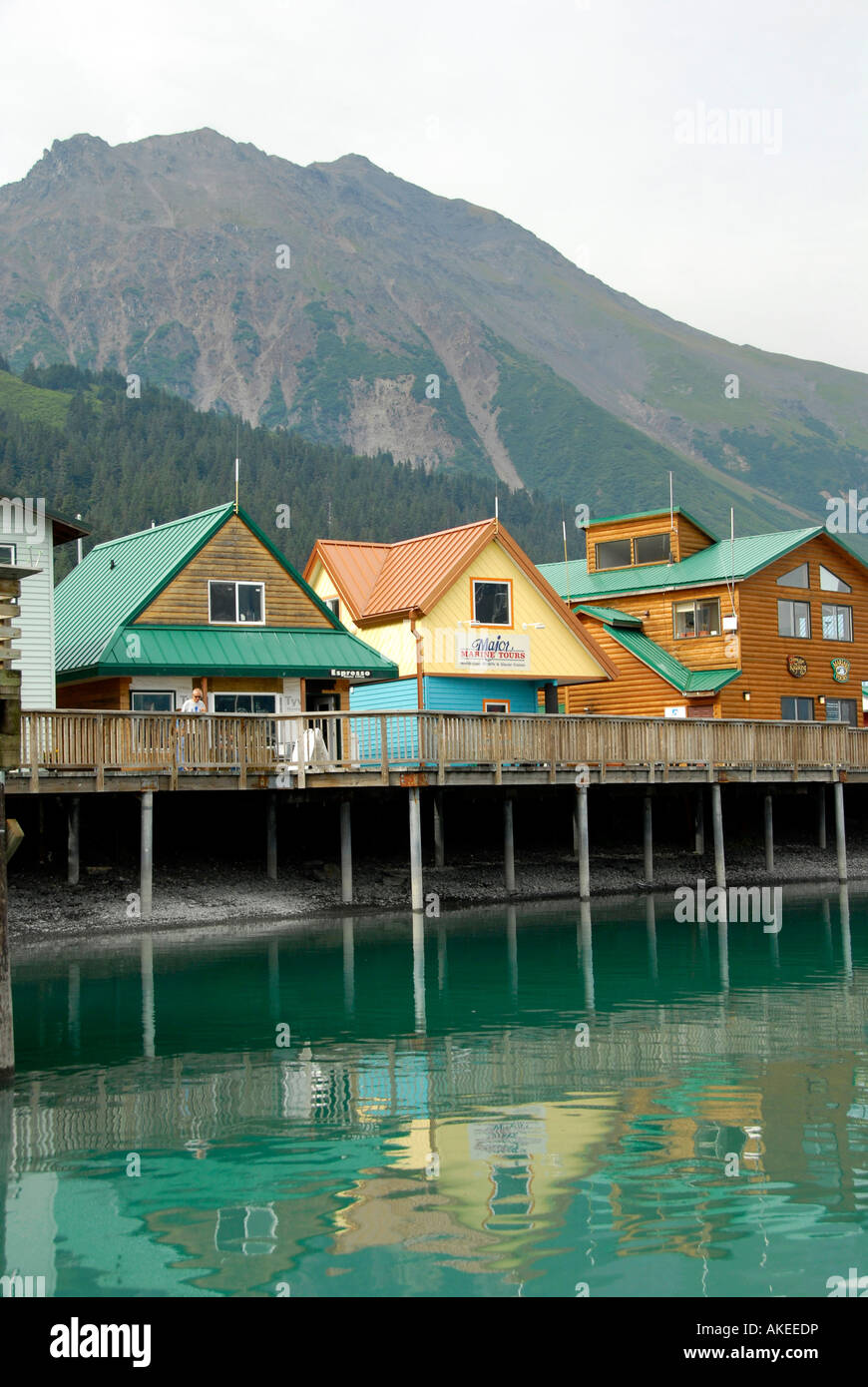 Public Boat Harbor Dock Area in Seward Alaska AK U S United States