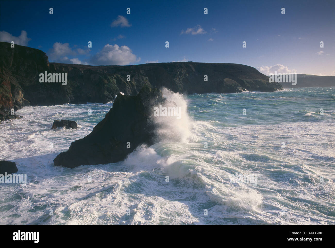 Cligga Point nr Perranporth Cornwall England UK Stock Photo