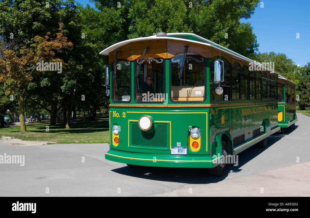 Trolley Bus Niagara Falls NY USA Stock Photo - Alamy