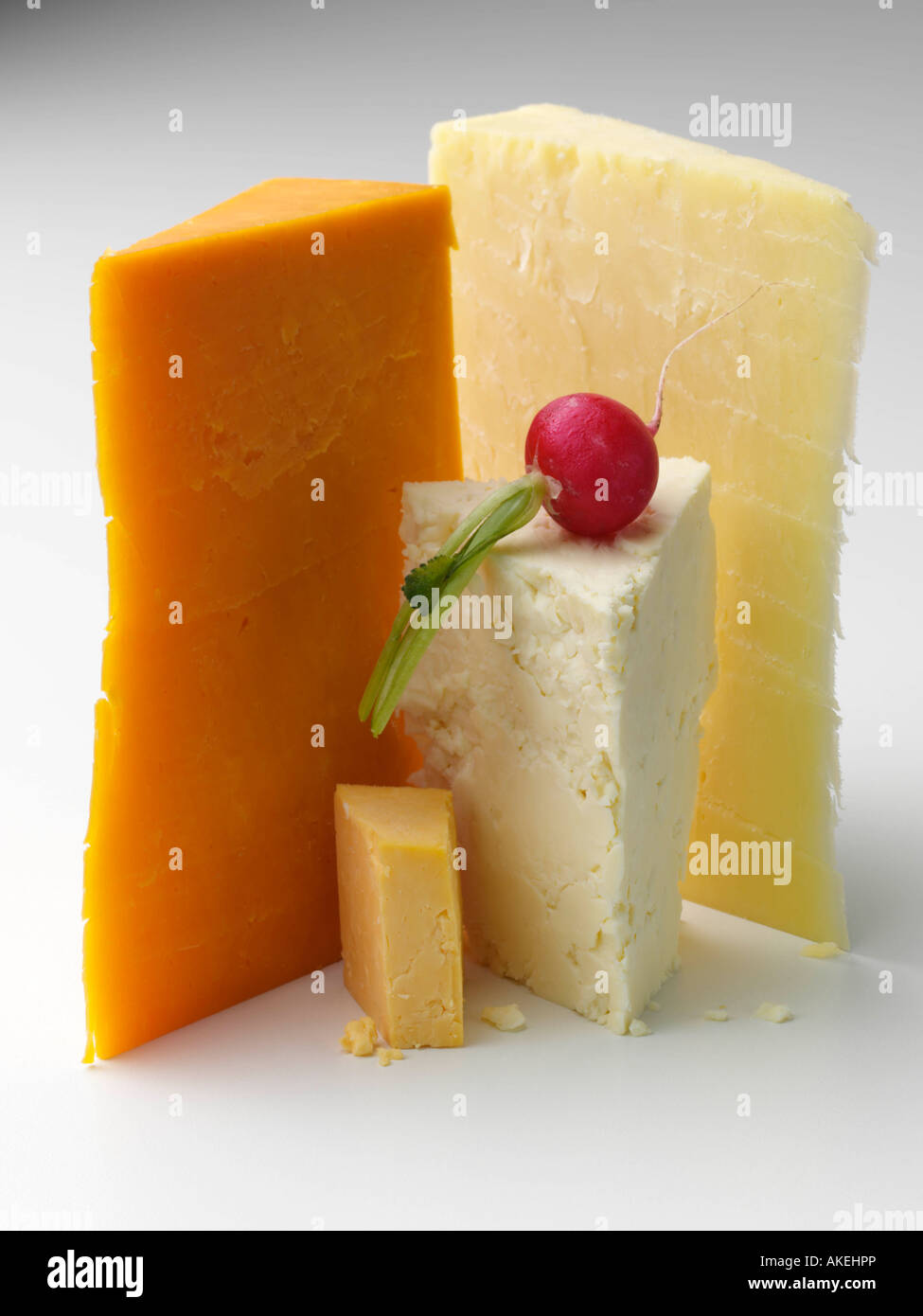 British cheeses still life editorial food Stock Photo