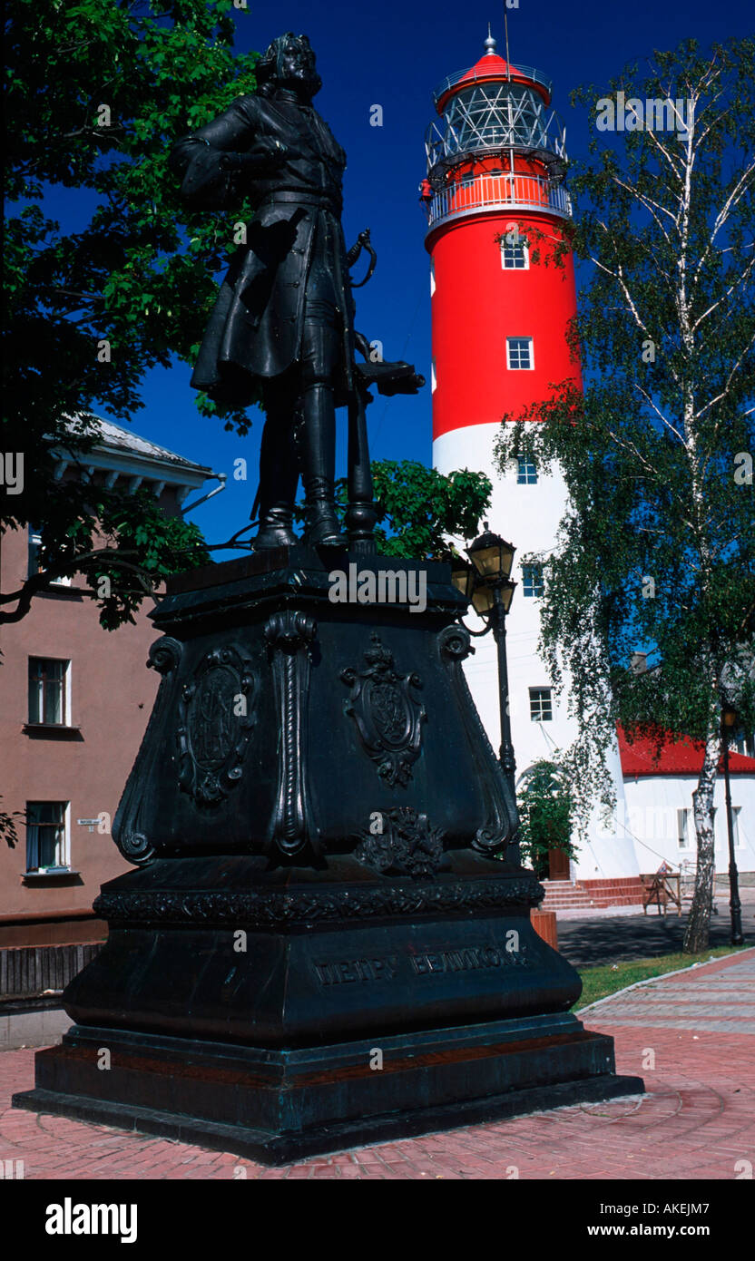 Kaliningrad, Baltijsk (Pillau), 1997 errichtetes Denkmal von Zar Peter
