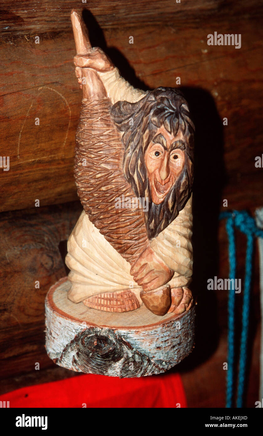 Russland, Kaliningrad (Königsberg), Lesnoje ( Sarkau),Holzschnitzarbeit