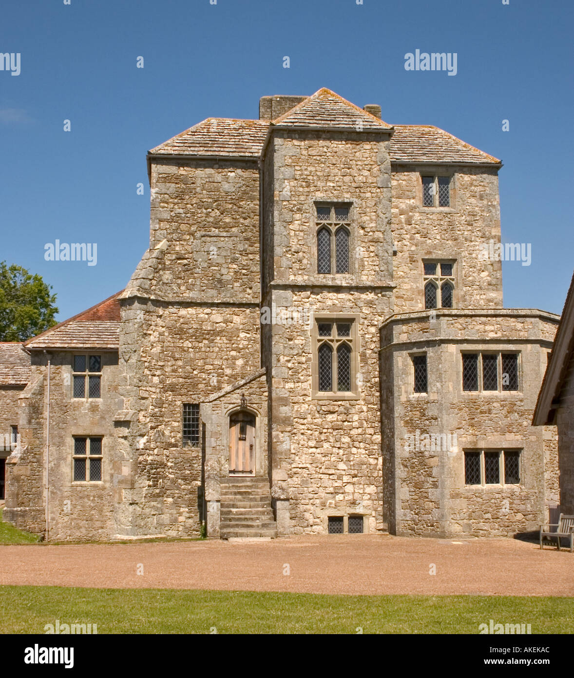 View of the house at Carisbrooke Castle Stock Photo Alamy