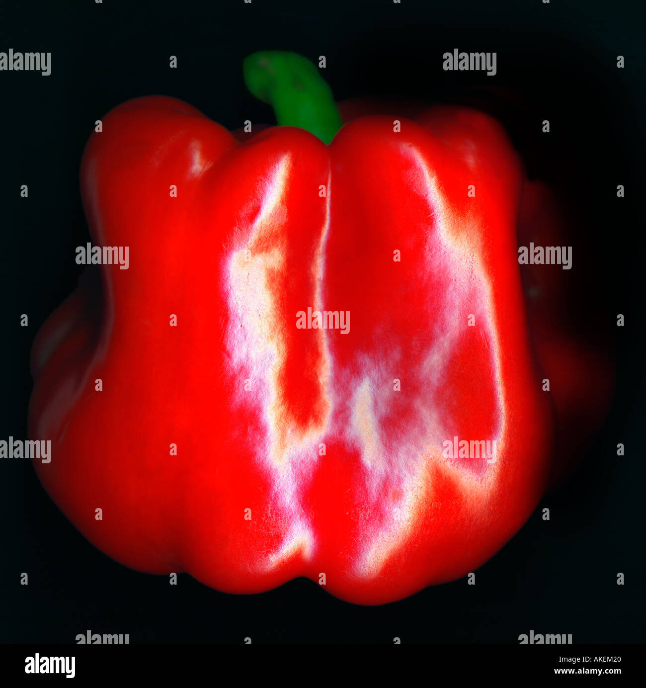 Red Bell Peppers Stock Photo