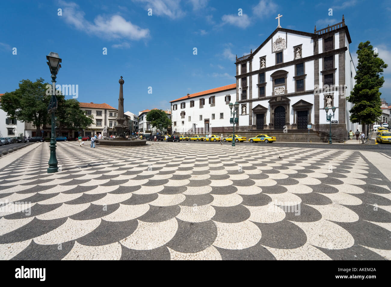 Praca do Municipio (Main Square), Funchal, Madeira, Portugal Stock Photo