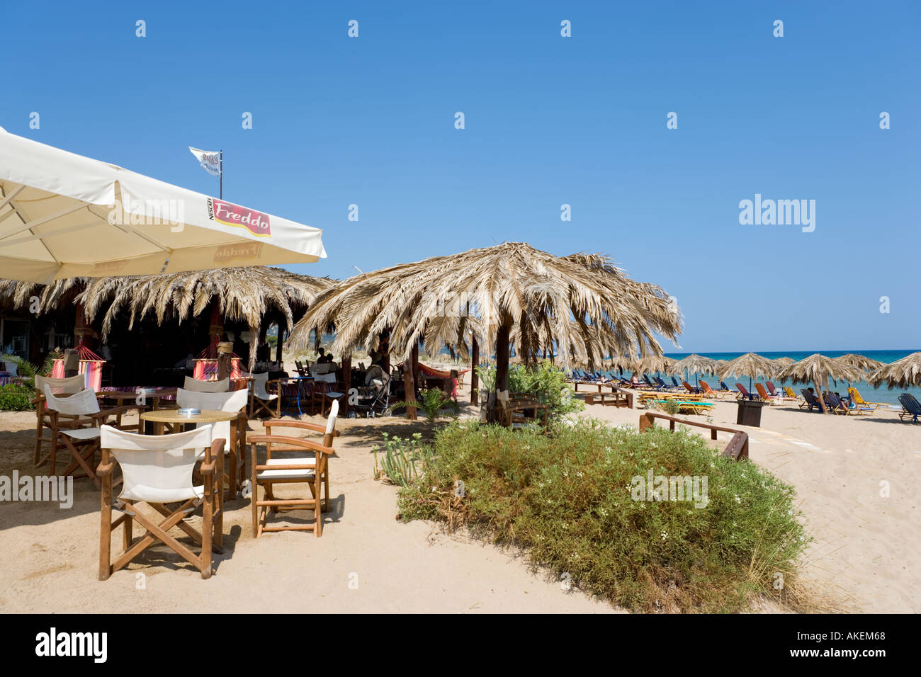 Beachfront Bar, Banana Beach, Vasilikos Peninsula, South East Coast