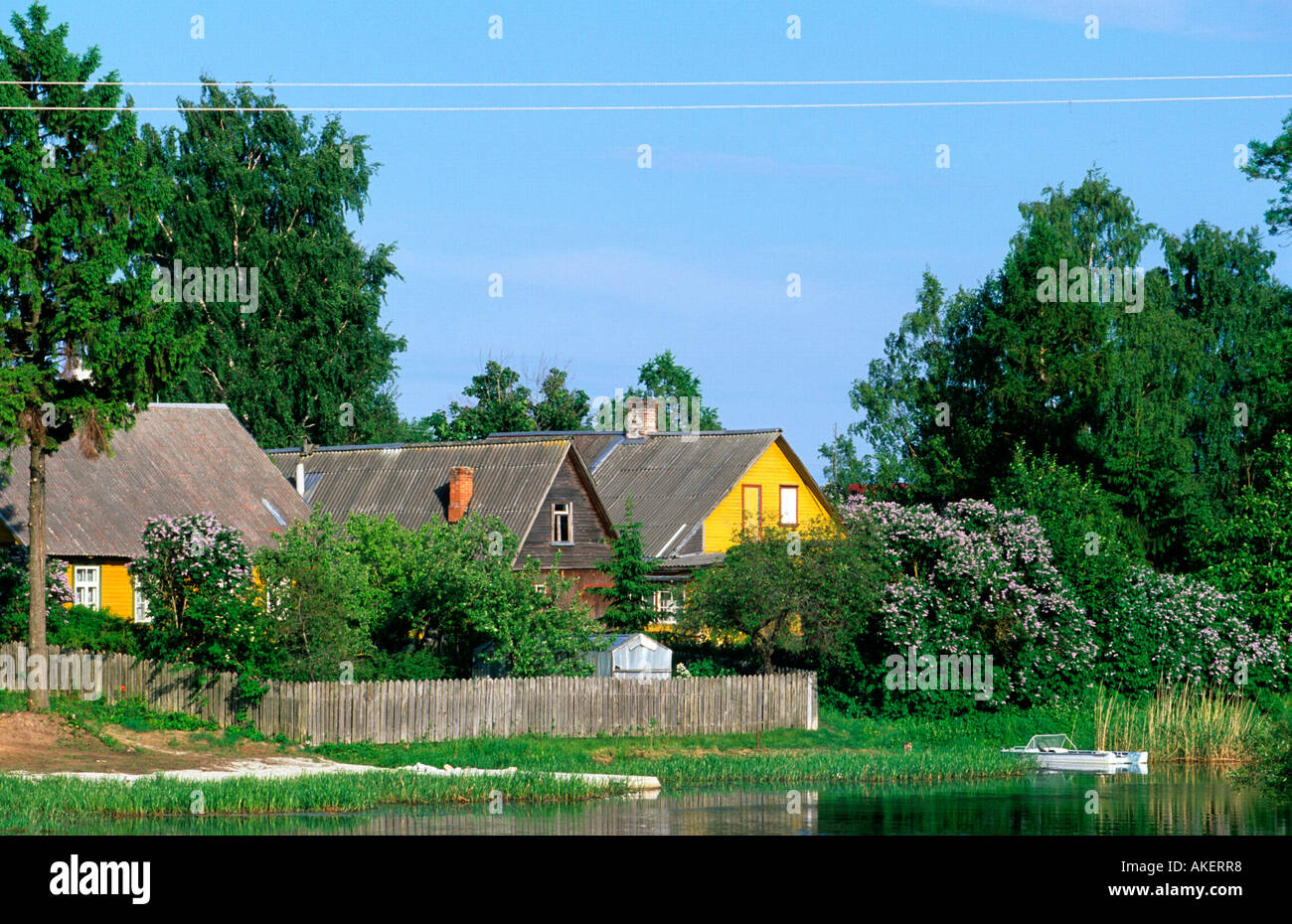 Estland, Mündung des Avi-Baches in Lohusuu am Nordwestufer des Peipsi-Sees  Stock Photo - Alamy