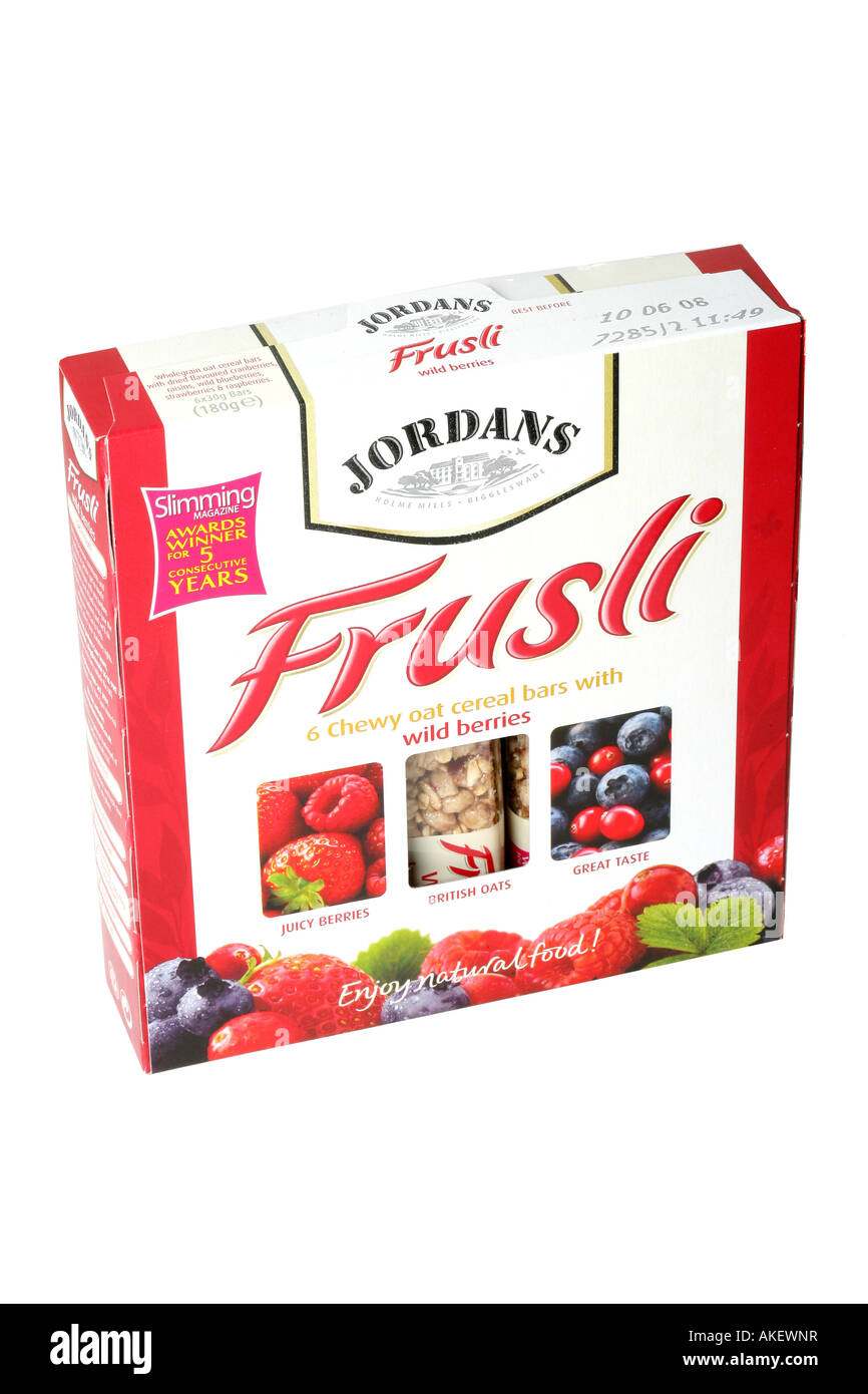 Wild Berry Cereal Bars Stock Photo Alamy