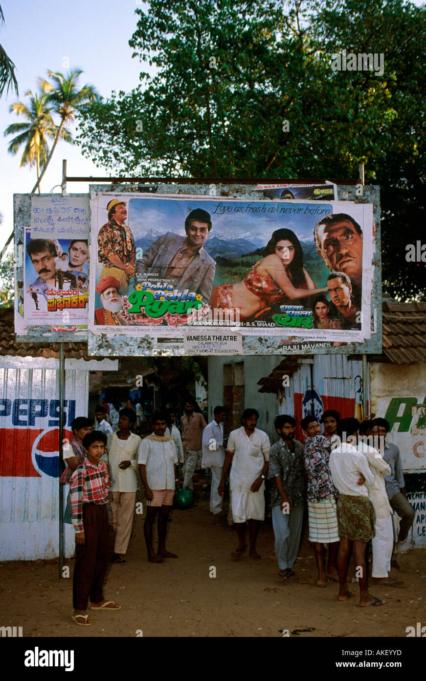 Indien, Goa, District Bardez, Calangute, im Dorf Stock Photo