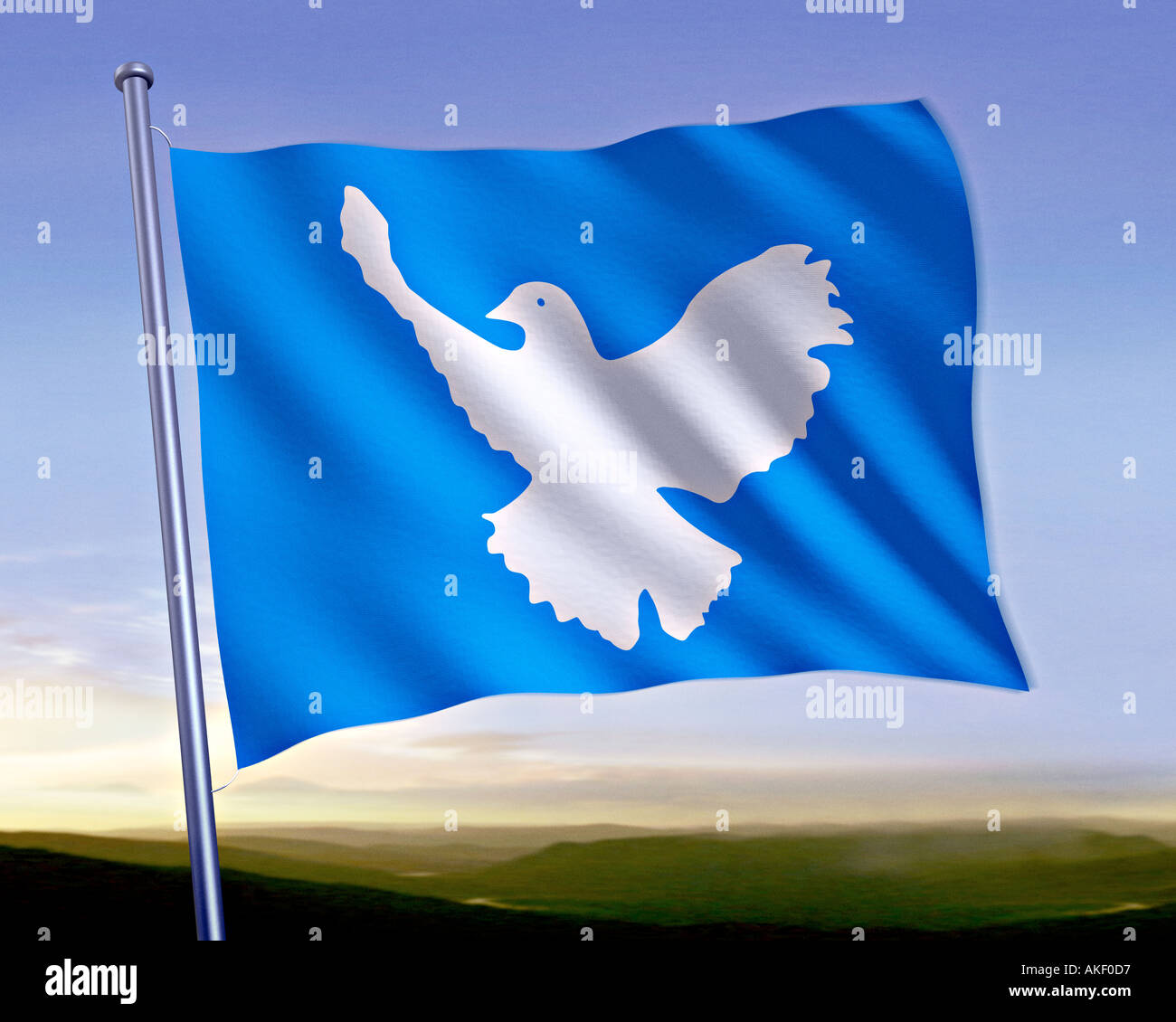Peace Flag Dove High Resolution Stock Photography and Images Alamy