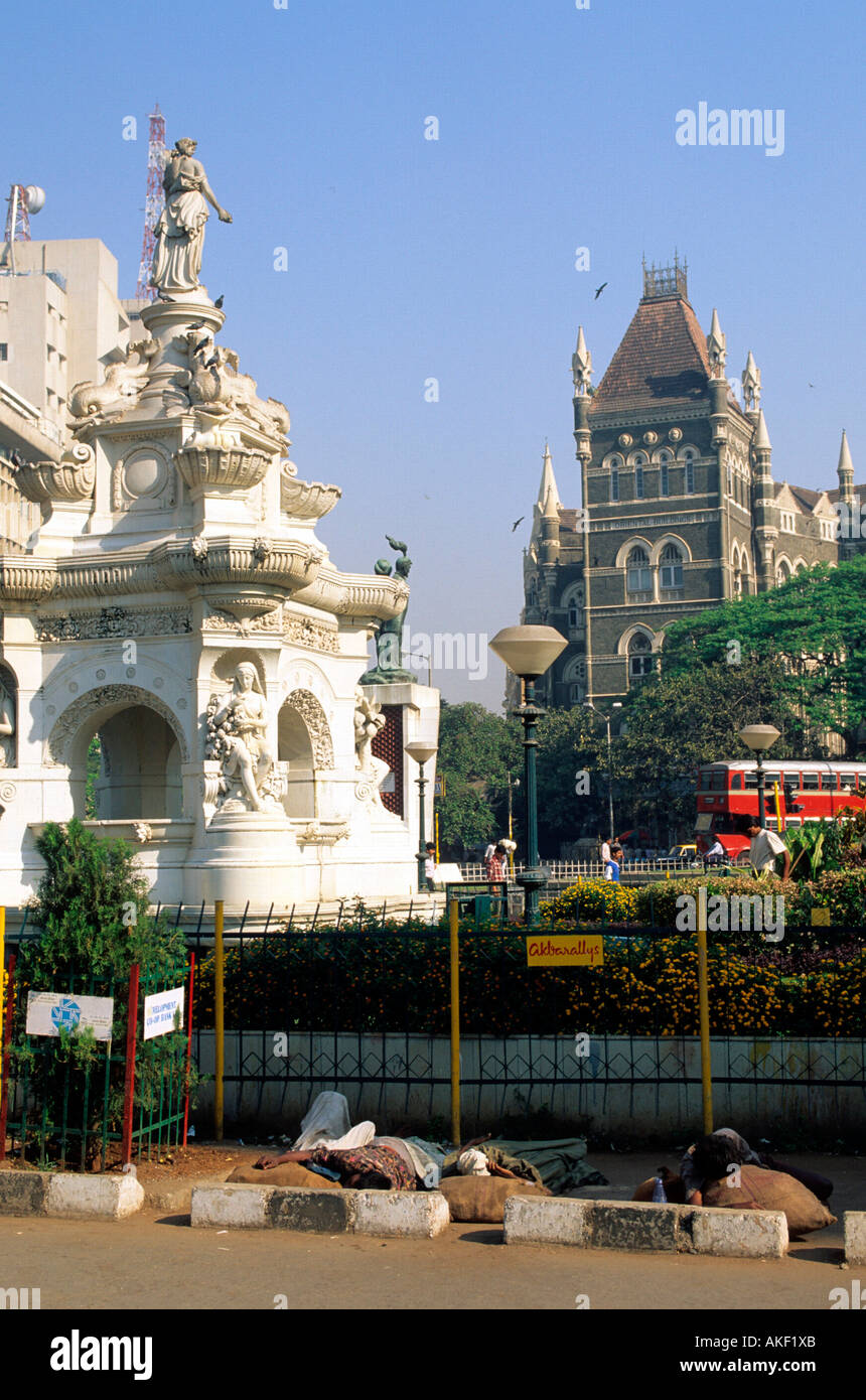 Indien, Mumbai, Flora Fountain Stock Photo