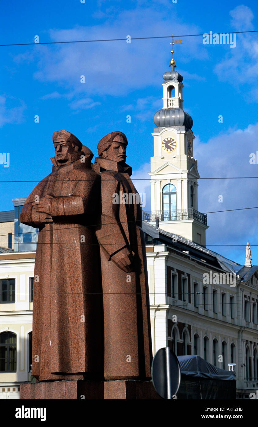 Lettland, Riga, Denkmal der Lettischen Schützen Stock Photo