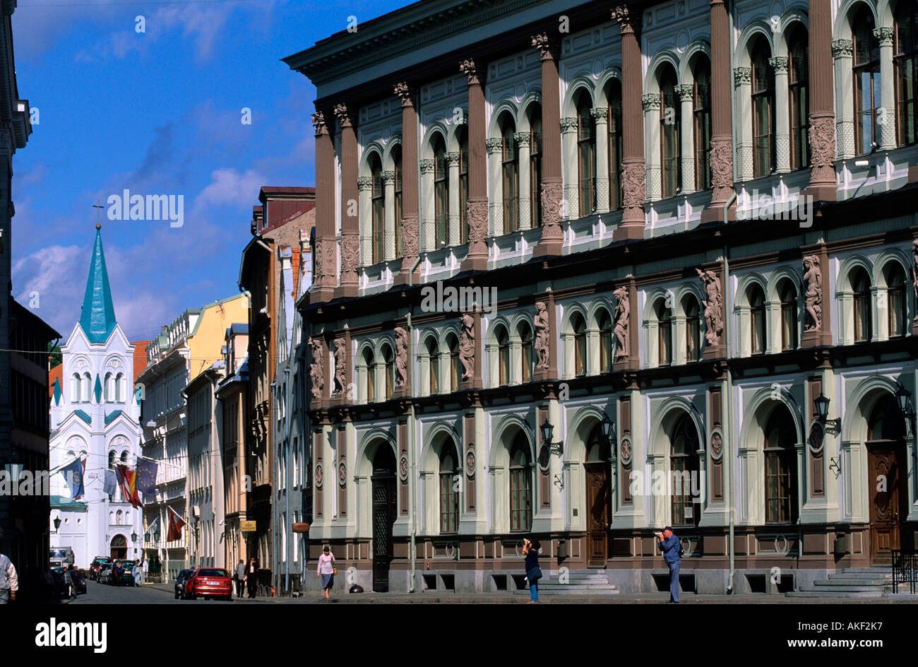 Lettland, Riga, Domplatz, Börse Stock Photo - Alamy