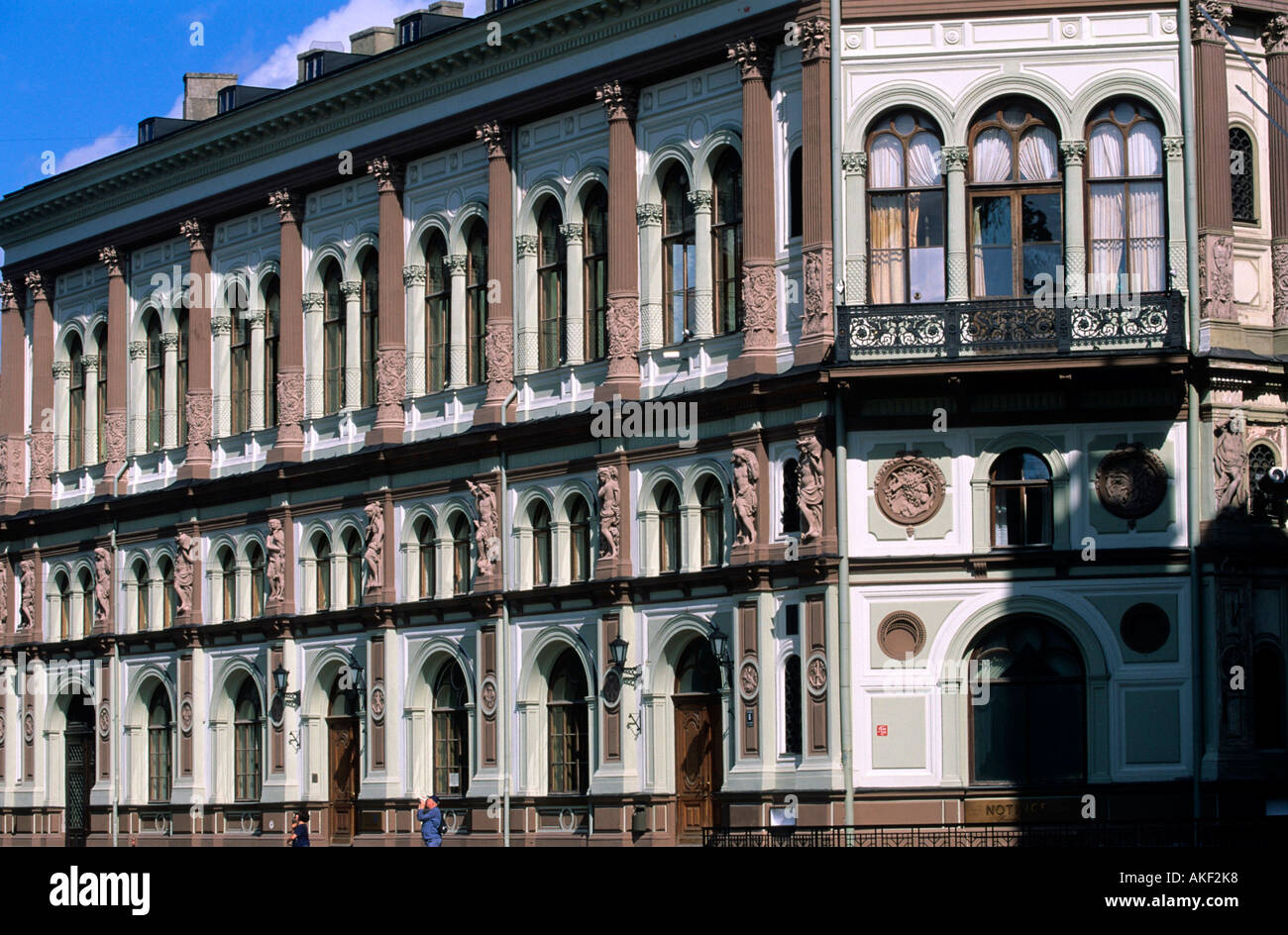 Lettland, Riga, Domplatz, Börse Stock Photo