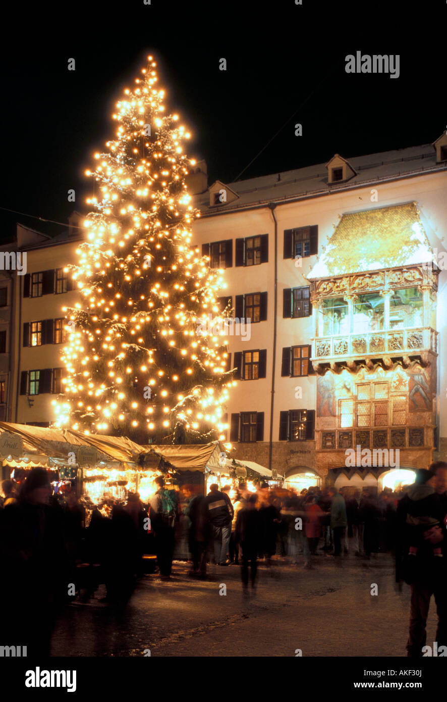 christmas market, innsbruck, austria Stock Photo