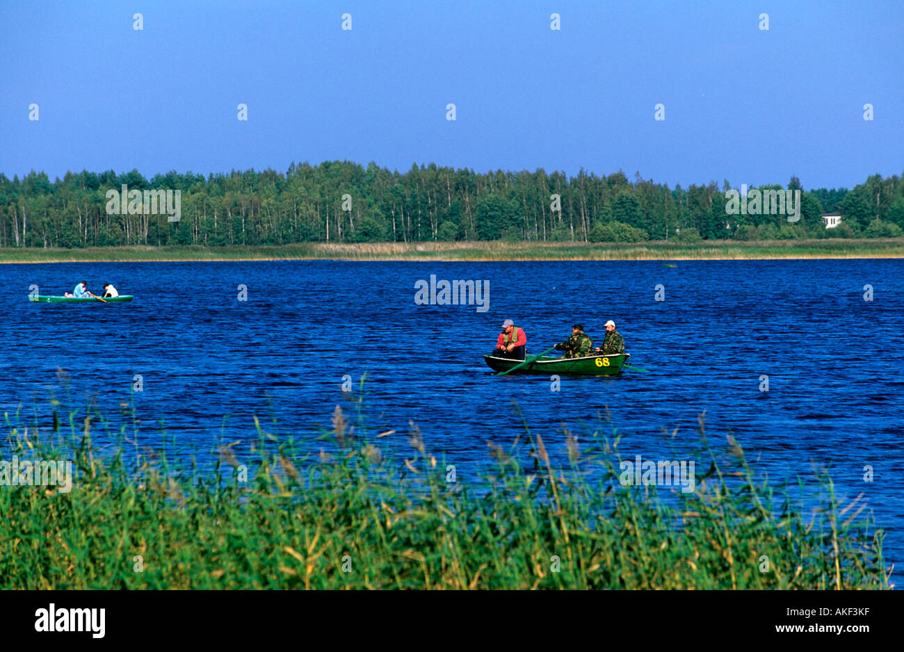 Lettland, Engures-See nördlich von Tukums Stock Photo