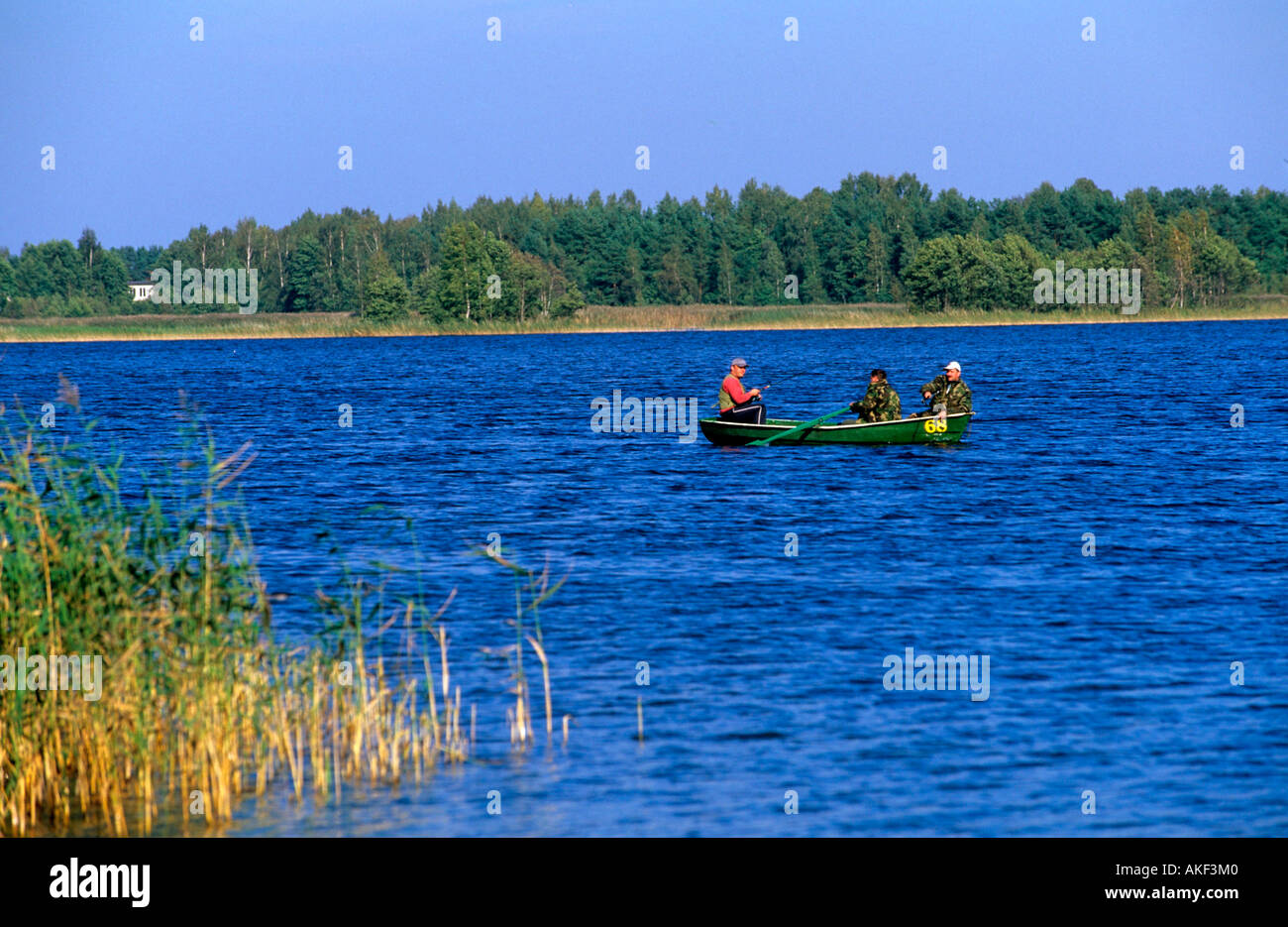 Lettland, Engures-See nördlich von Tukums Stock Photo