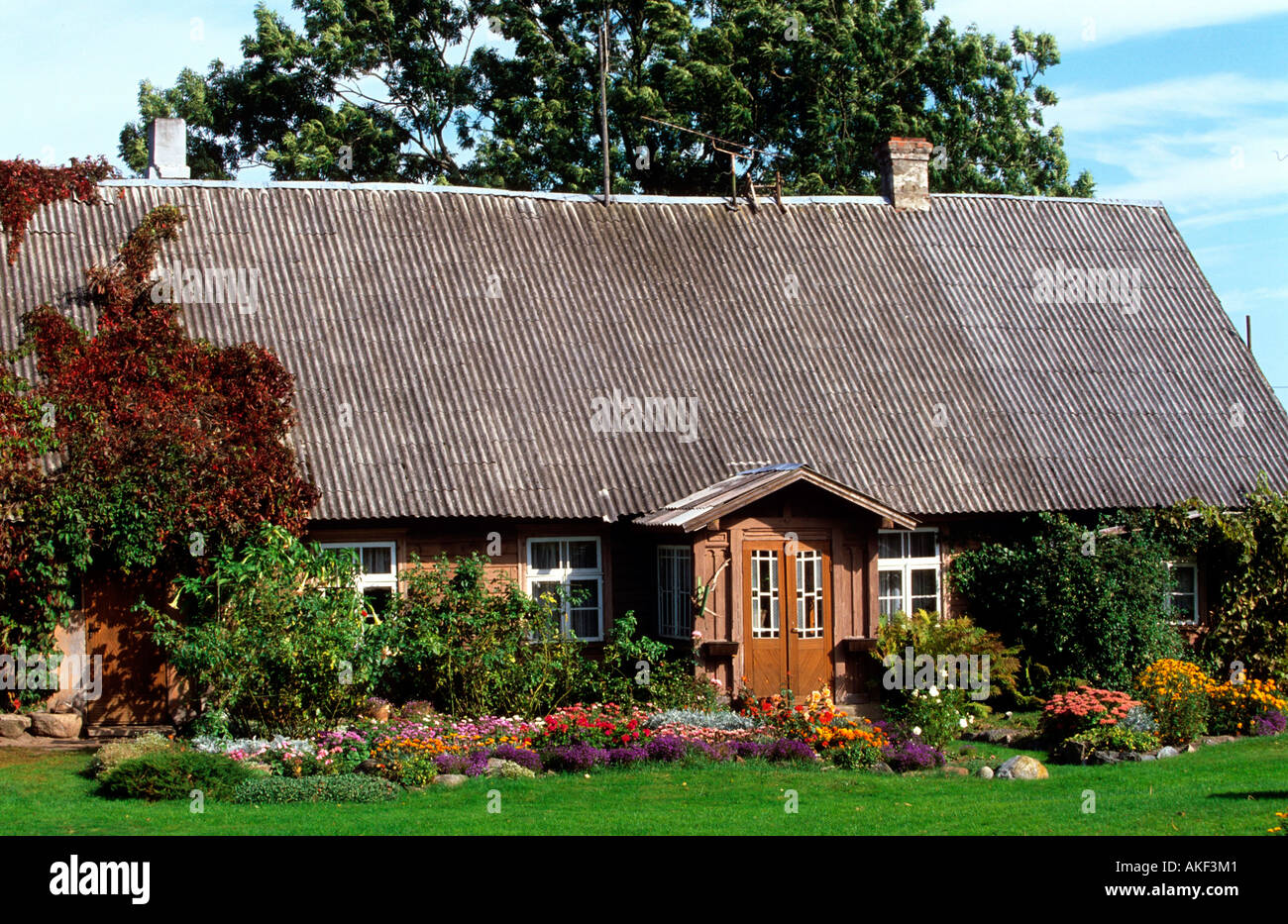 Lettland, Haus an der Küste in Valgaciemes nordwestlich von Talsi