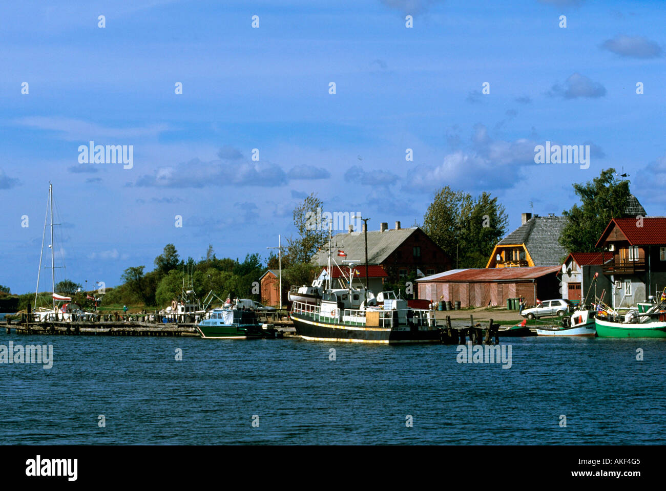 Lettland, Fischerhafen von Pavilosta südlich von Liepaja Stock Photo