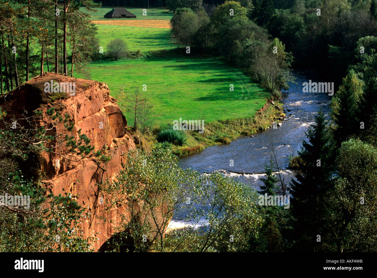Lettland Gauja Nationalpark Bei Cesis Zwartas Felsen High Resolution Stock Photography And Images Alamy