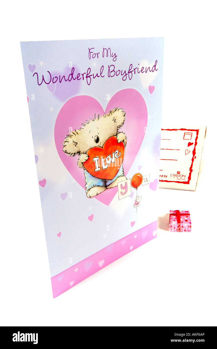 giant valentine card Stock Photo