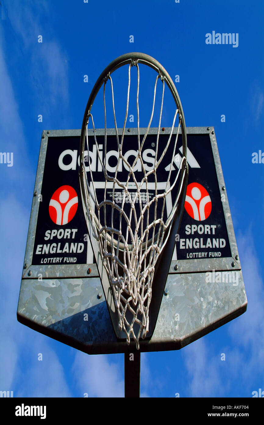 Basketball and netball hoop Stock Photo Alamy