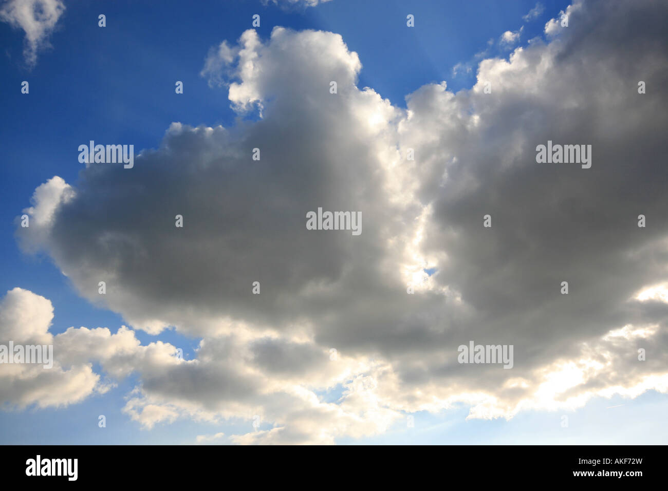 Cumulus clouds over Regents Park, London, England UK Stock Photo - Alamy