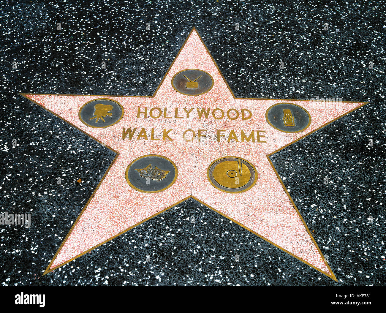 Hollywood walk of fame star stars hi-res stock photography and images ...