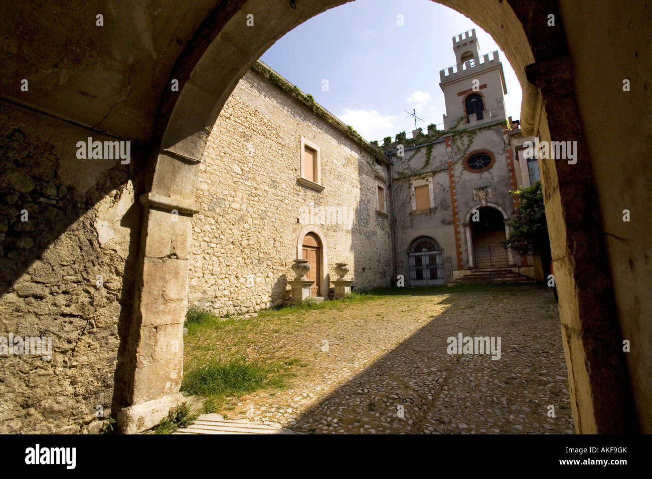Castle, Civitella Messer Raimondo, Maiella national park, Abruzzo, Italy Stock Photo