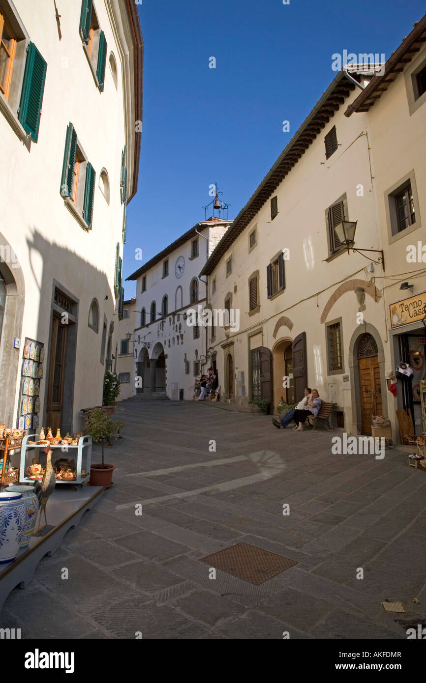 Via Roma Radda In Chianti Tuscany Italy Stock Photo - 