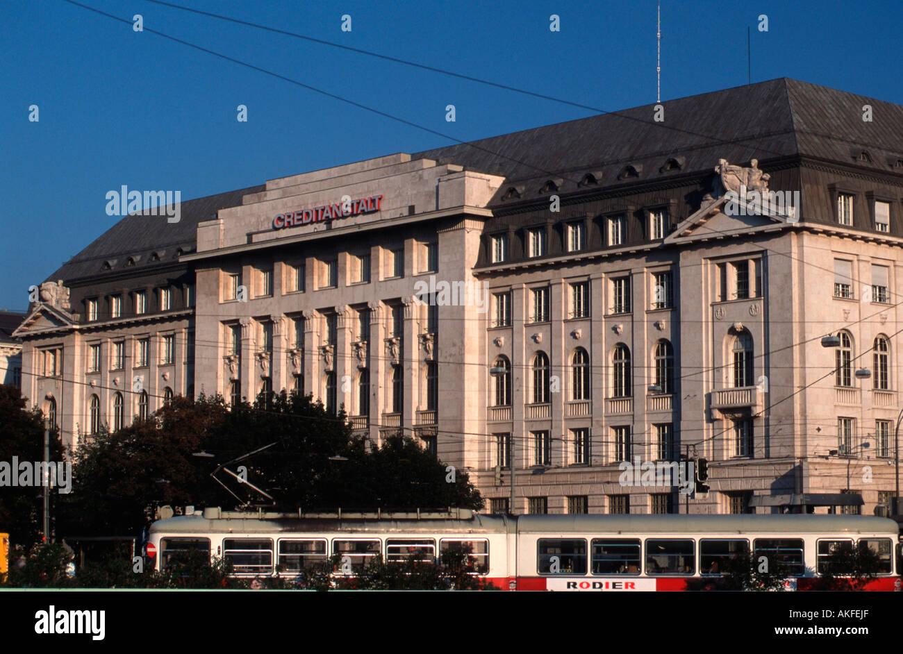 Wien1 Schottenring Creditanstalt Bank Austria Stock Photo