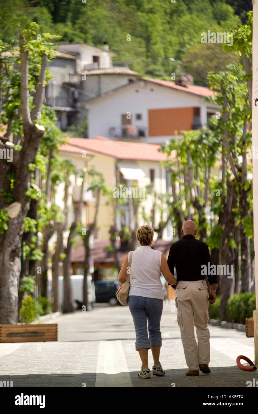 Foreshortening, Caramanico Terme, Abruzzo, Italy Stock Photo Alamy