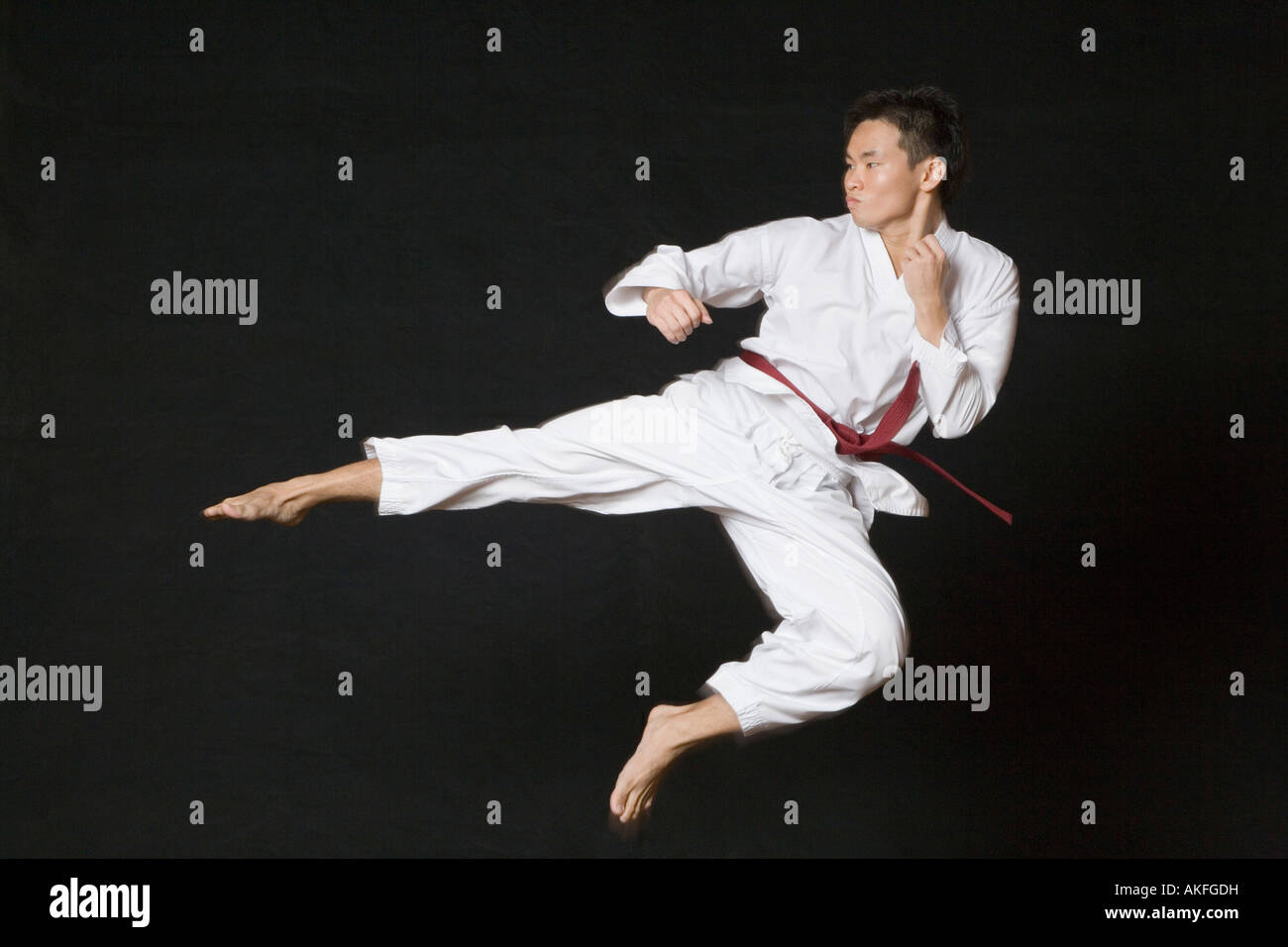 Flying kick karate hires stock photography and images Alamy