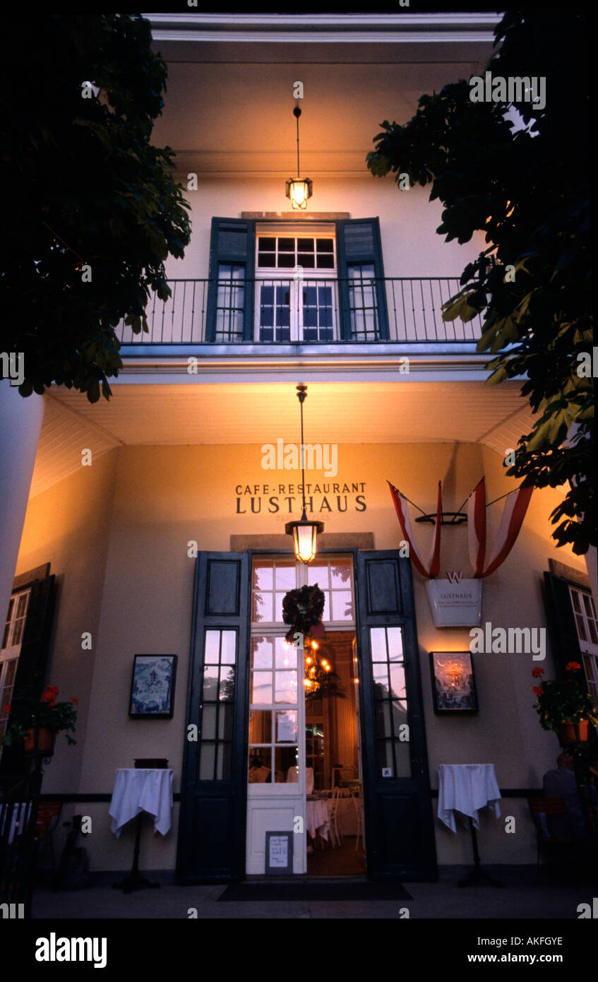 Prater, Restaurant Lusthaus Stock Photo