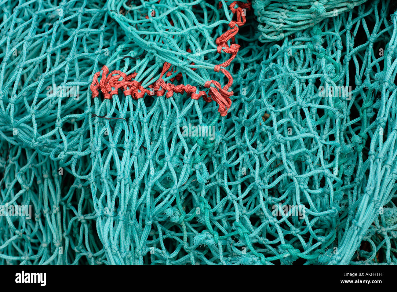 Detail of deep sea fishing nets Stock Photo - Alamy