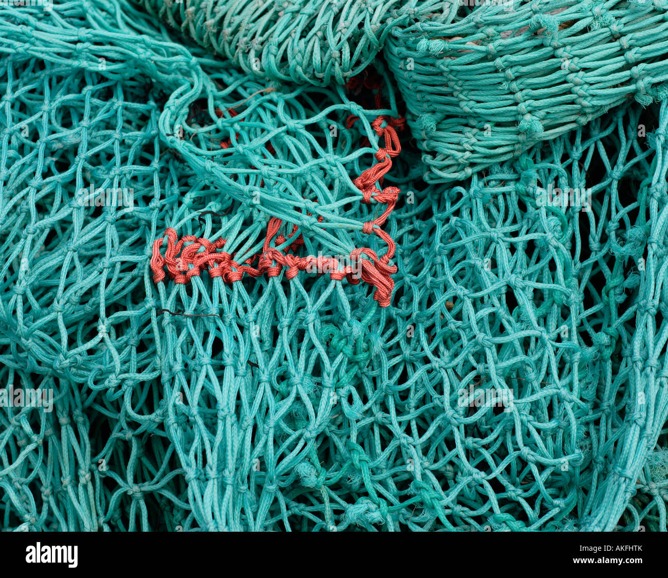 Detail of deep sea fishing nets Stock Photo - Alamy