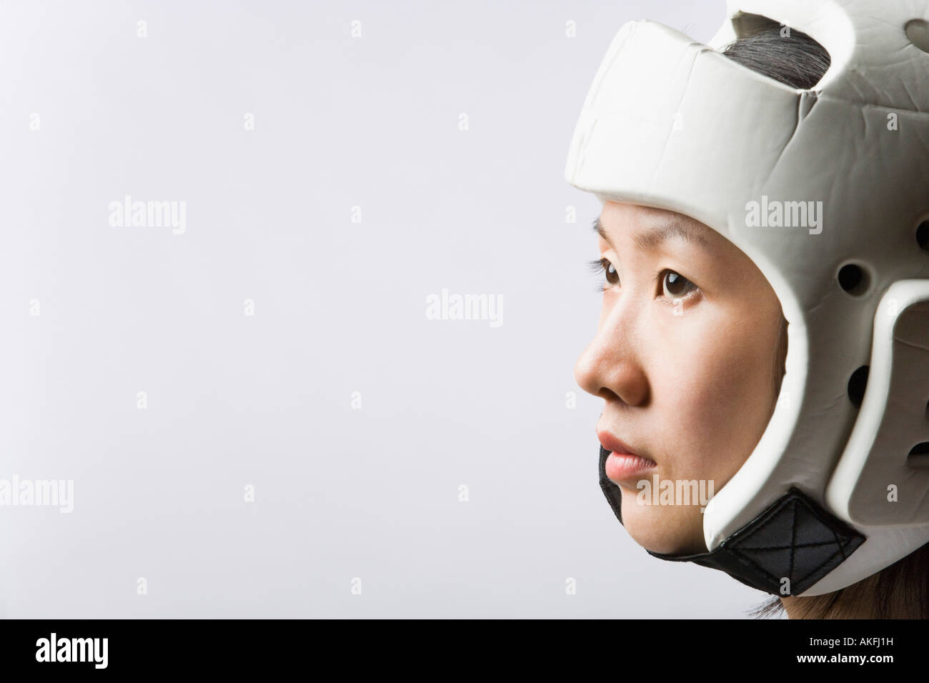 Woman karate helmet hi-res stock photography and images - Alamy