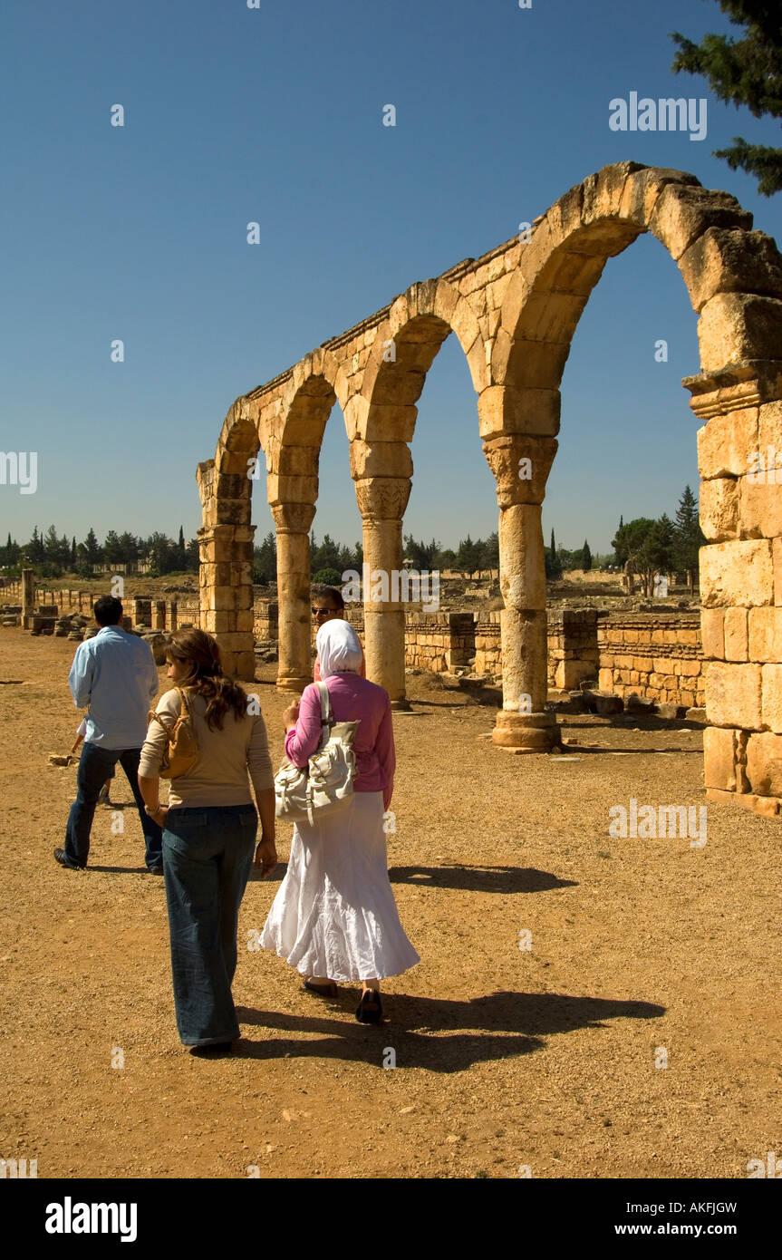 Anjar castle lebanon middle east hires stock photography and images