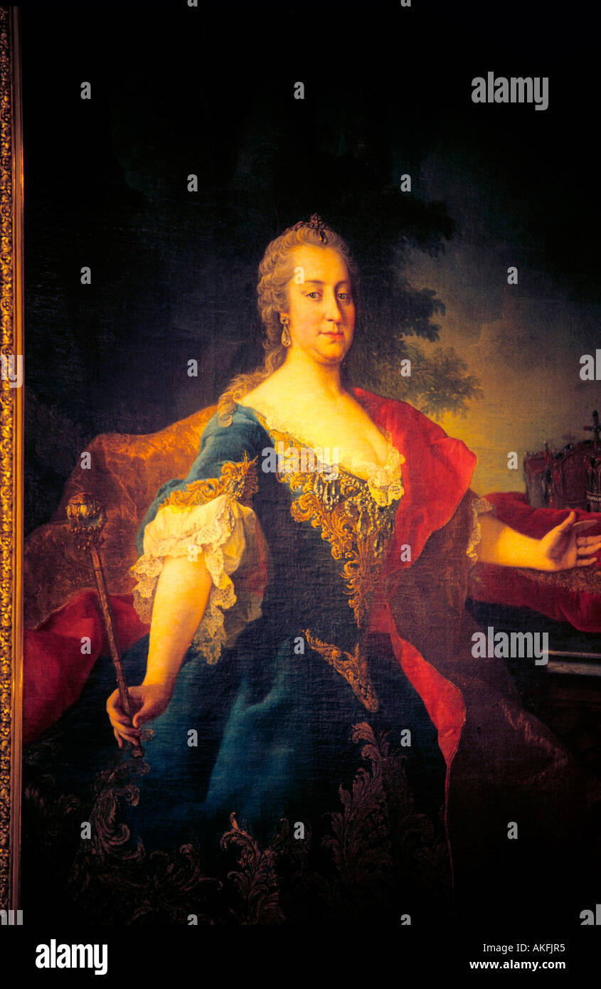 oil painting, Schloss Schönbrunn Stock Photo - Alamy