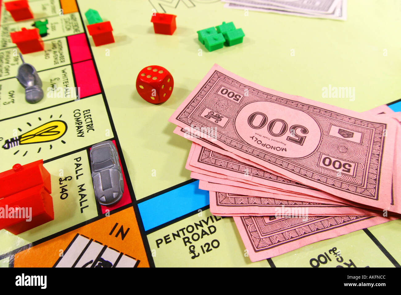 Monopoly board game Stock Photo Alamy