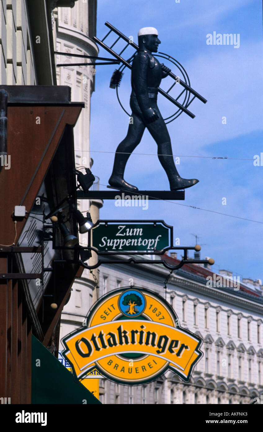 Österreich, Wien, Wiplingerstrasse, Rauchfangkehrer Stock Photo