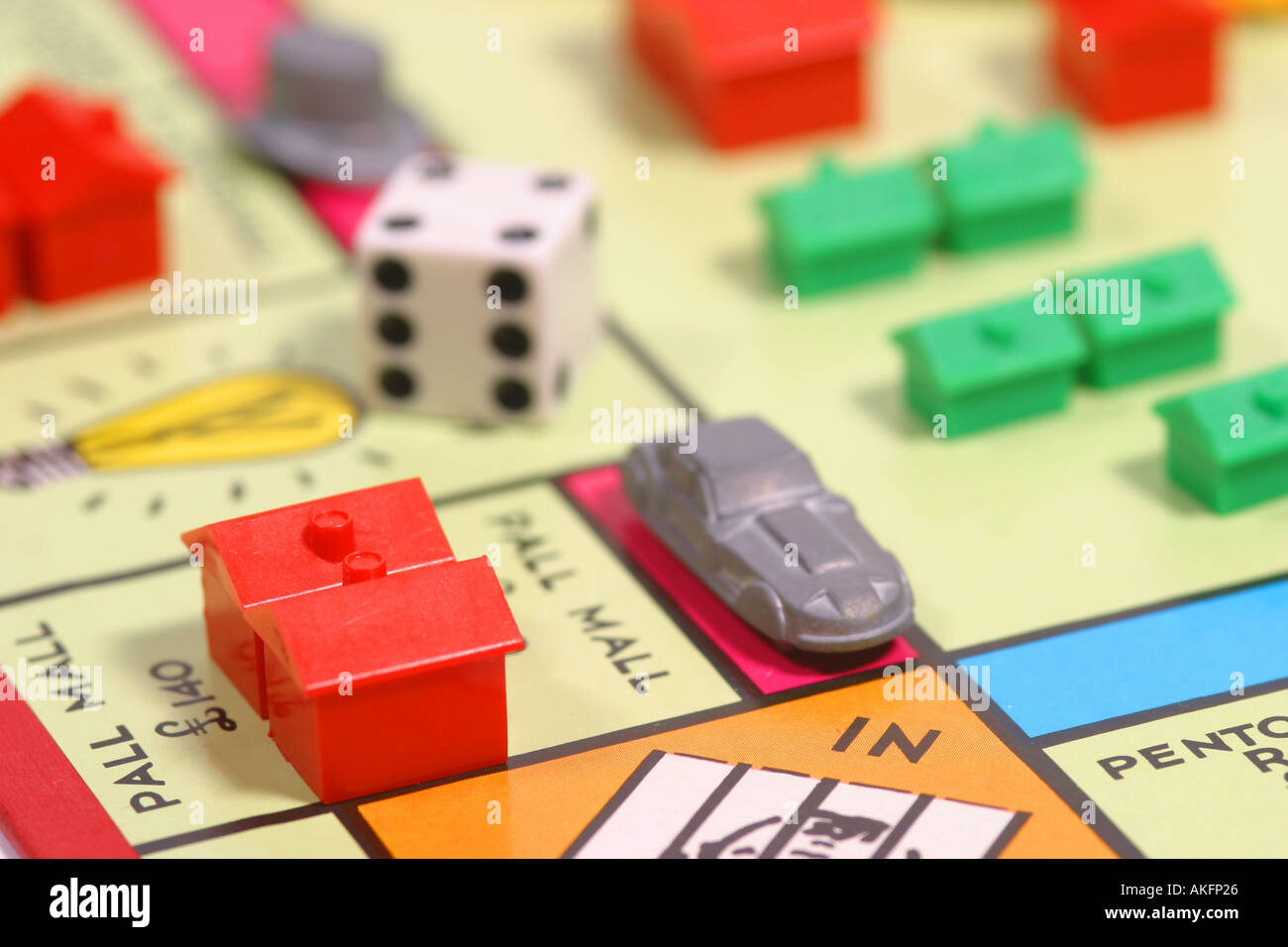 Monopoly property board game london Stock Photo Alamy