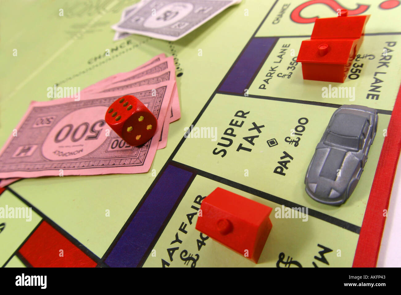 Monopoly property board game london Stock Photo Alamy