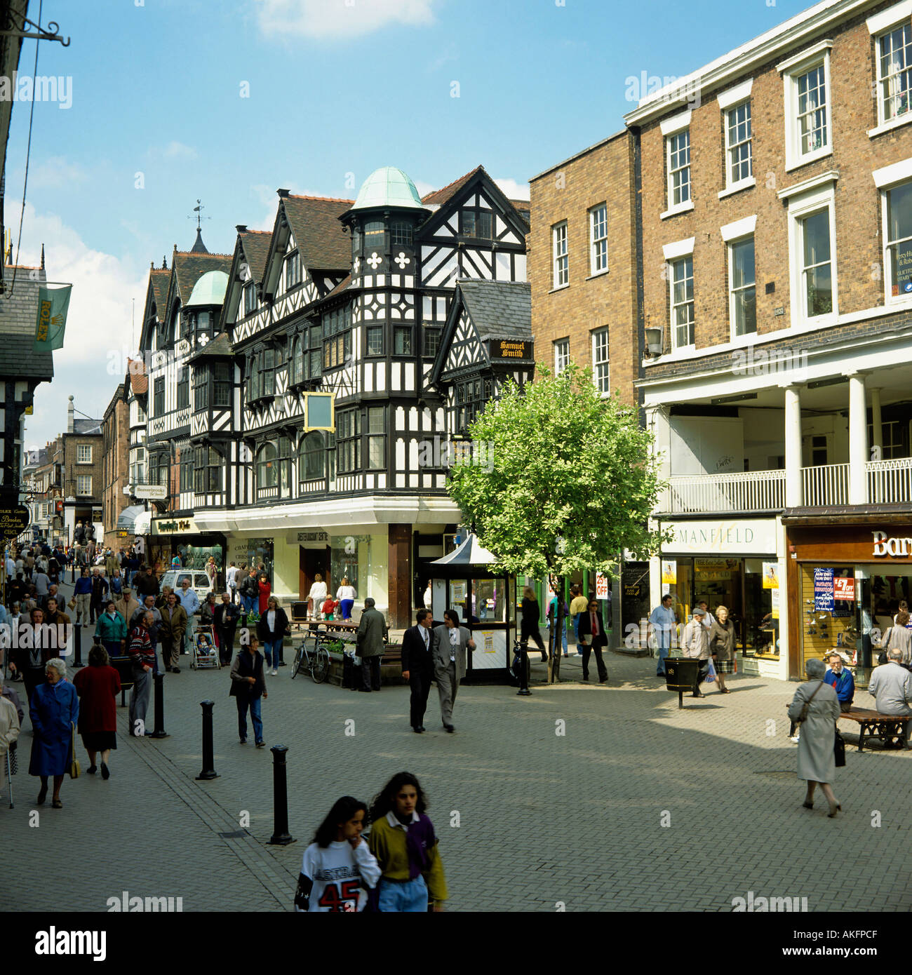 eastgate street city of chester county of cheshire england great britain editorial use only