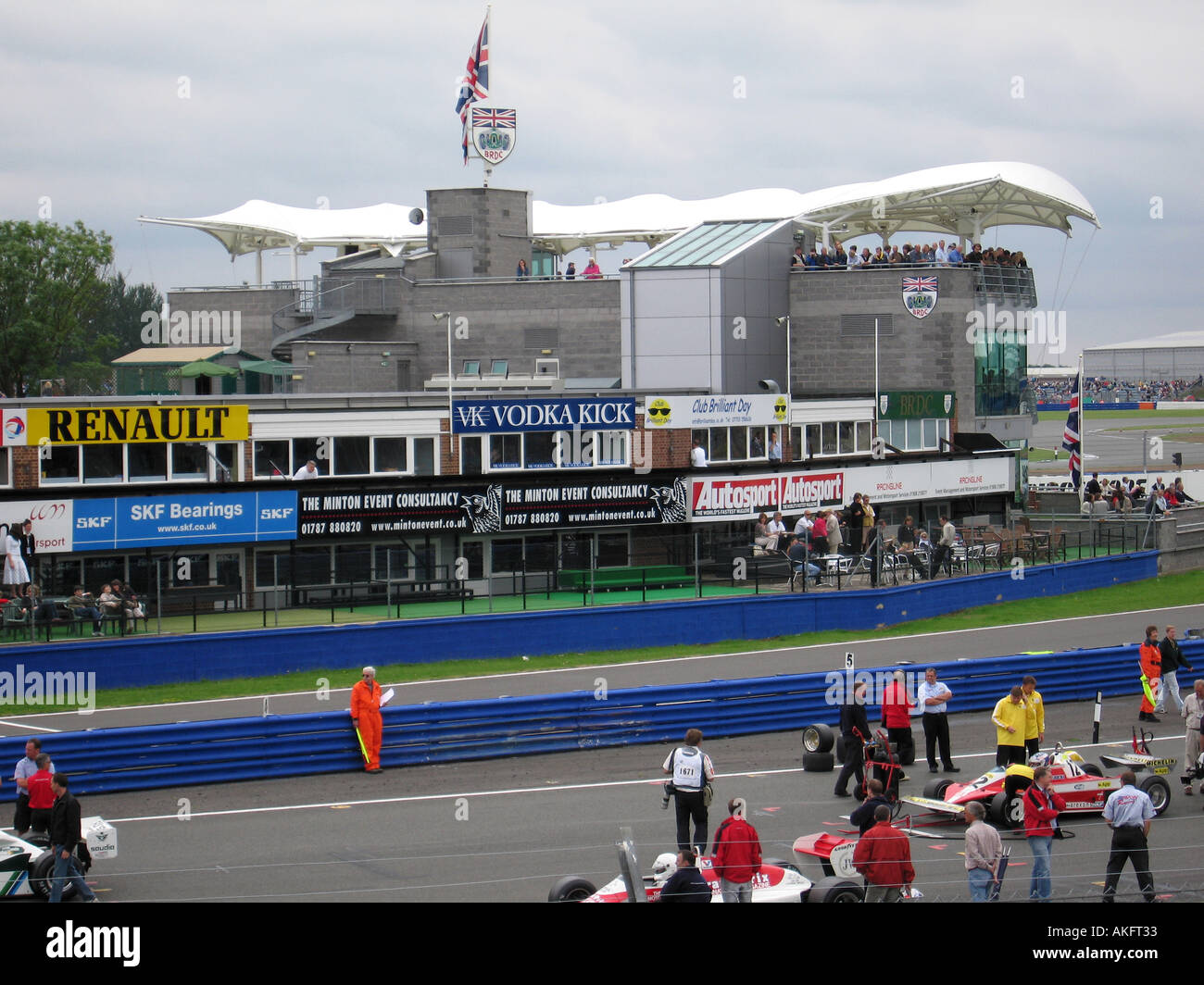 The British Racing Drivers Club Building Starting Grid And Pits 